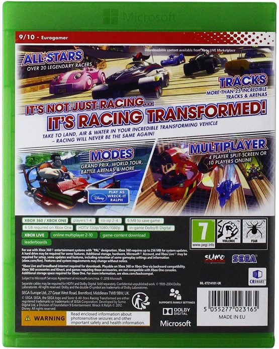 Sonic and All Stars Racing Transformed: Classics (Xbox 360) - Image 2