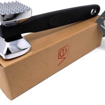Vel. Non-Slip Double Side Meat Tenderizer Hammer Pounder - Heavy Duty Ergonomic Design