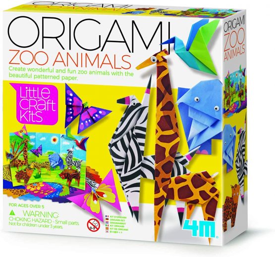 4M 404764 Little Craft Origami Zoo Animals, Multi Colour