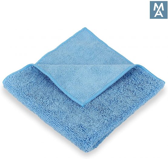 Microfibre Polishing Cloths x 5 - 350gsm, 40cm x 40cm, Car Cleaning, Detailing, Drying Towel, Waxing (5) - Image 2