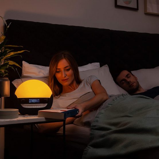 Lumie Bodyclock Luxe 750DAB - Wake-up Light with DAB Radio, Bluetooth Speakers, Low-Blue Light for Sleep - Image 3