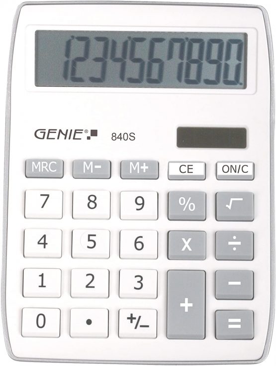 Genie 12262 Desktop Calculator - Silver - Image 2