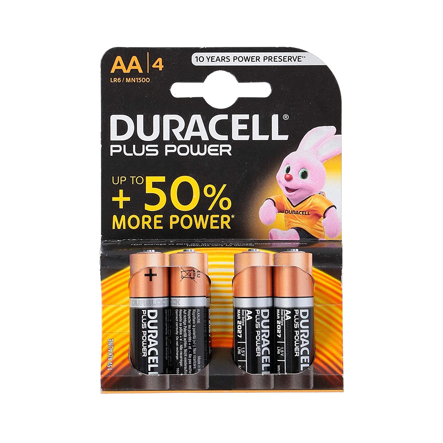Blister 4 Pieces Aa Batteries Duracell, 4 Count (Pack of 1)