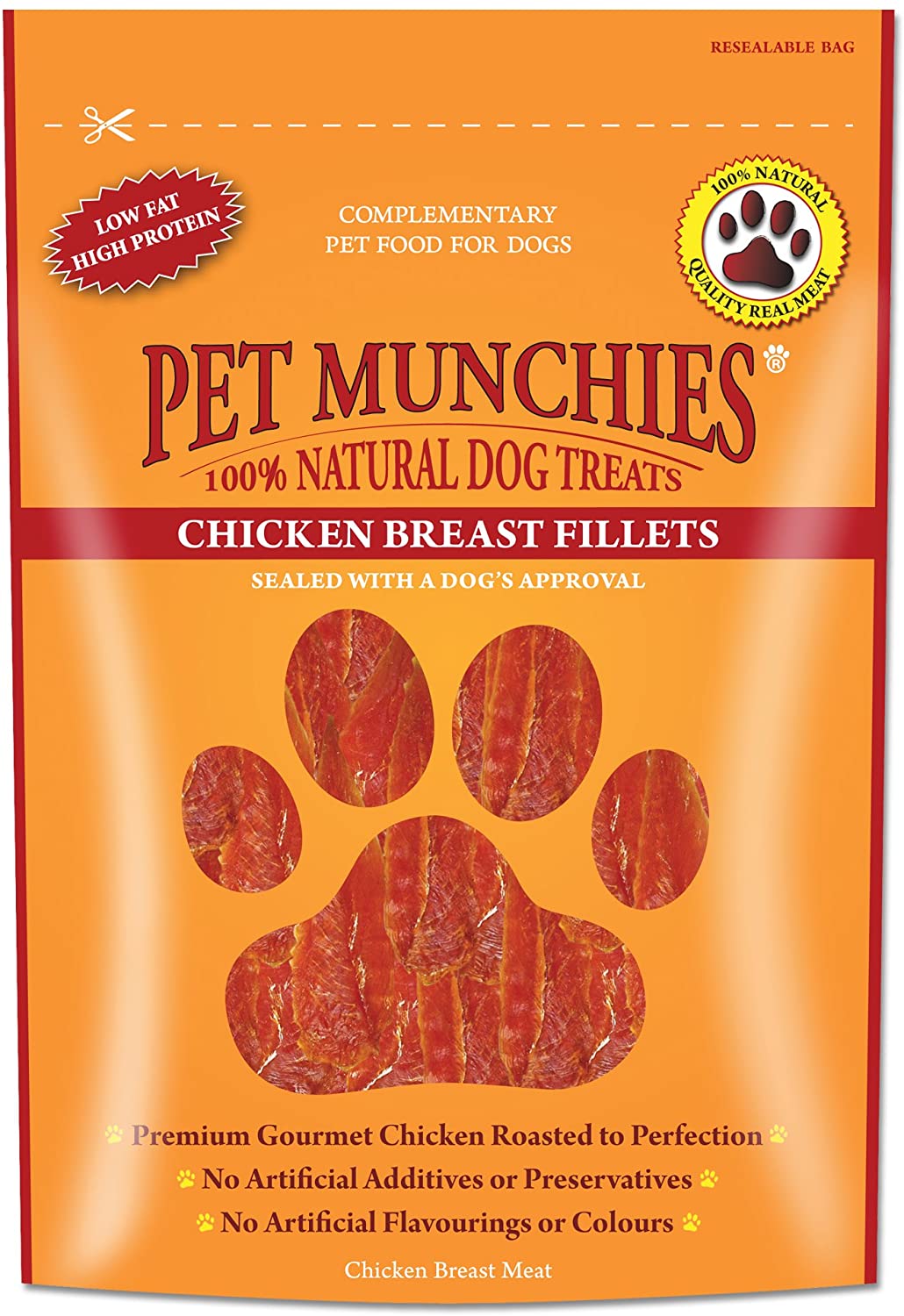 Pet Munchies Dog Treats Chicken Breast Fillets, 8 x 100 g – BigaMart