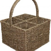 Seagrass Bottle Wine Drinks Gift Basket Holder Carrier (4 Bottle) PS60