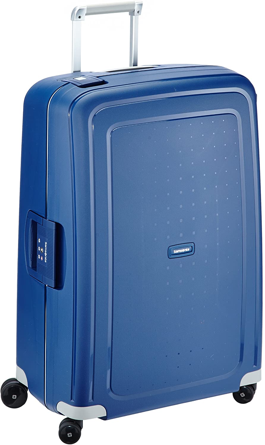 Samsonite S'Cure - Spinner L Suitcase, L 75 cm, 102 L, Blue (Dark Blue), L (75cm-102L)