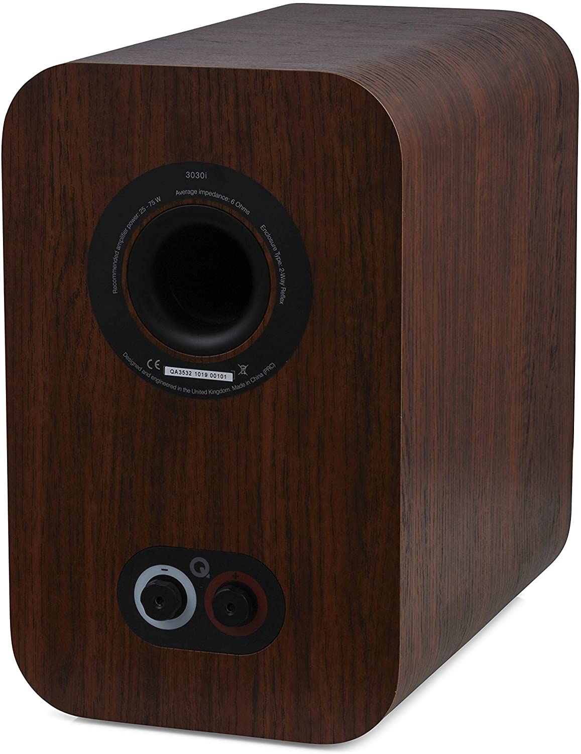 Q ACOUSTICS 3030i Bookshelf Speakers Pair English Walnut, Featuring 2-way Reflex Enclosure Type, 165mm (6.5") Bass Driver - Image 4