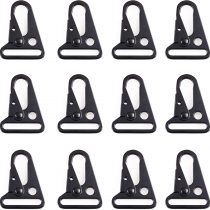 TRIWONDER Enlarged Mouth Clips Hooks Tactical Gear Clip Webbing Belt Carabiner Metal Keyring Buckle Hang Buckle Sling Clips for Backpack Camping Hiking