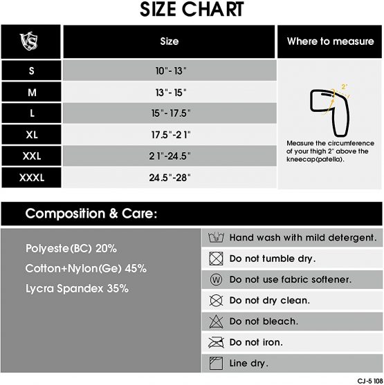 Vital Salveo-Compression Joint Protection Recovery Knee Sleeve/Brace S-Support, Pain Relief, Sports and Daily wear-Light Grey (1PC) Large - Image 2