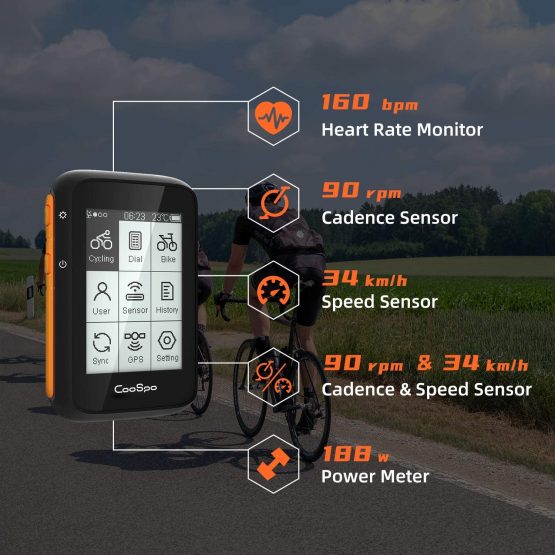 CooSpo BC200 GPS Bike Computer-Bluetooth 5.0 ANT+, Cycling Computer with 70+ Kinds of Data, Wireless Bike Speedometer Odometer for Road Bike MTB - Image 4