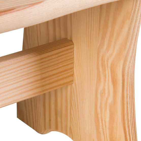 axentia Wooden Step Stool - 100% FSC Certified Fir Wood, Rustic Vintage Step Stool for Adults and Children - Wooden Footstool 40 x 20 x 22cm - Image 3