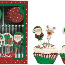 Premier Housewares Rocket Cupcake Cases and Toppers 48-Pieces Cake Cases Muffin Cases Reusable Cupcake Cases Cake Cases Cupcake Mini Muffin Cases