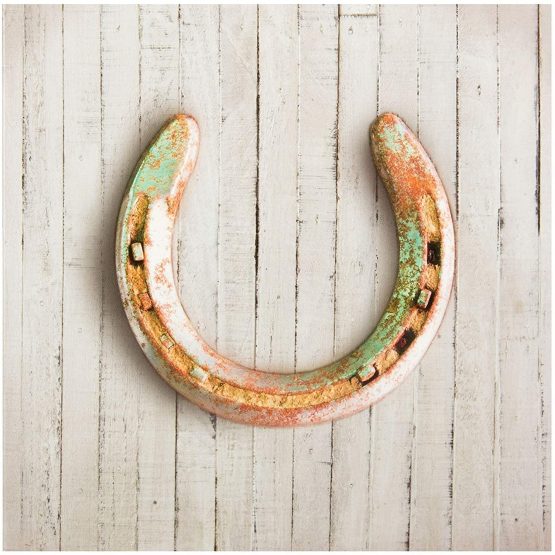 Open 'Gallery Card from The Hallmark Studio - Photographic Horseshoe Design - New Home, Good Luck