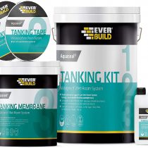 Everbuild Aquaseal Tanking Kit Waterproof Wet Room System, Large (Primer 1 Litre, Membrane 5 Litre, Tape 10 m)