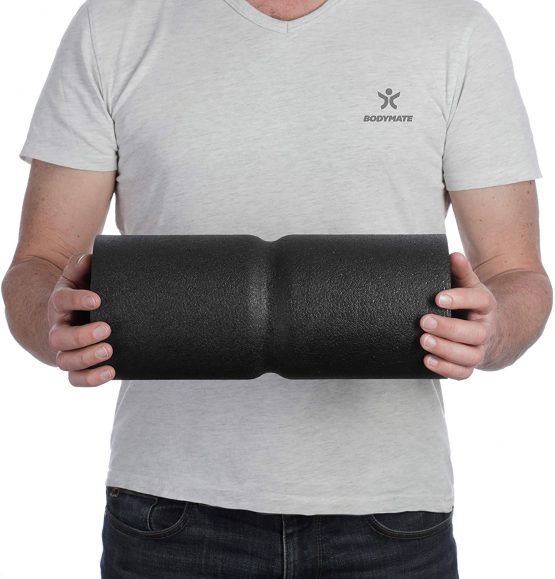BODYMATE CARE Medium Hard Foam Roller 35 x 14 cm for Spine Relief + free E-Book - Image 3