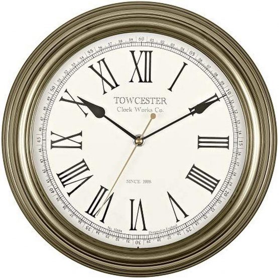 Acctim 26708 Redbourn Wall Clock, Gold