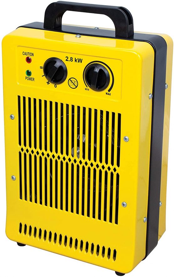 Benross 42469 2800W Industrial Fan Heater / Adjustable Thermostatic Control / Cool Air Setting / Dual Overheat Protection / Portable With Carry Handle / Low Noise - Image 3