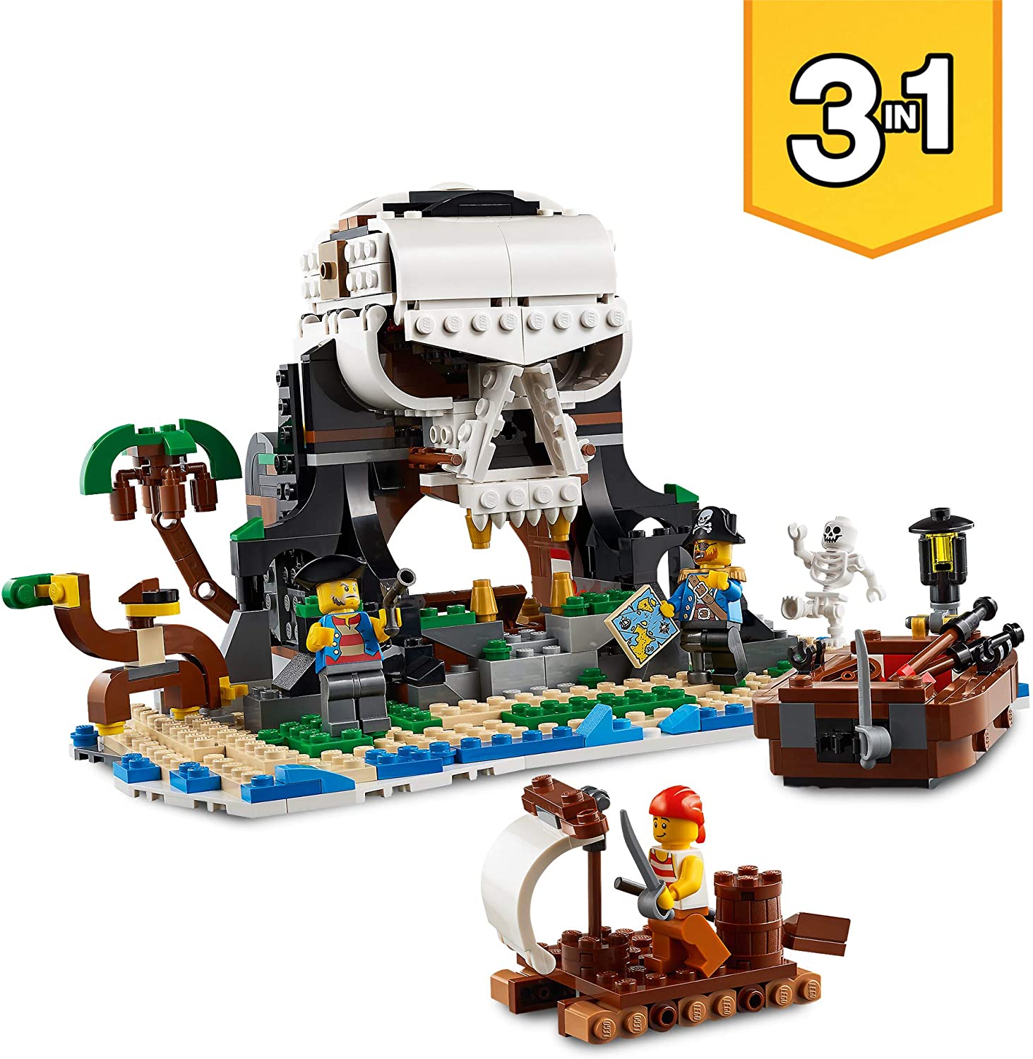 LEGO 31109 Creator 3in1 Pirate Ship Toy with Inn & Skull Island - Image 4