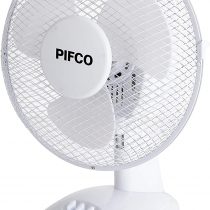 Pifco P52004 Desk Fan, 2 Speed Settings, Adjustable Tilt with Oscillation Function, Anti Slip Feet, 9 Inch, White