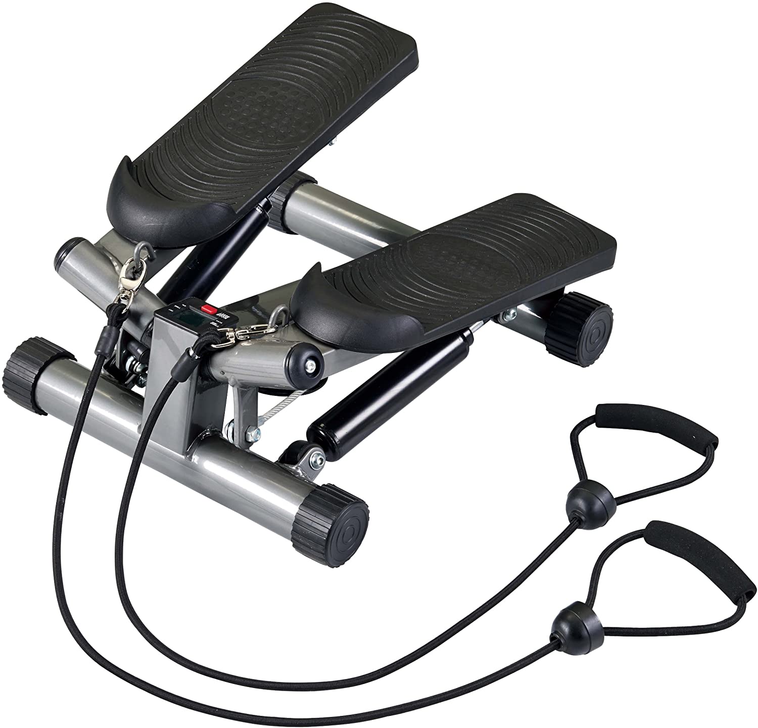 Body Sculpture TWIST STEPPER & BANDS, Silver / Black