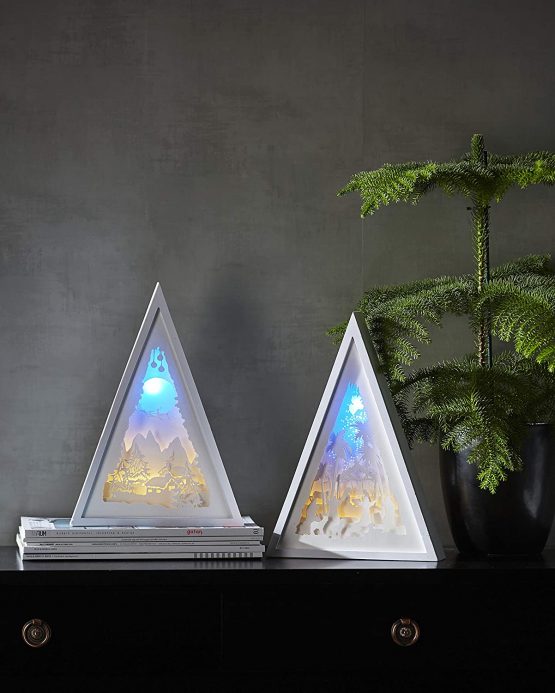 Star Decorative Light, Wood, White - Image 2