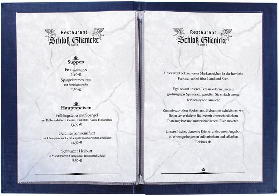 SIGEL SM181 Double Transparent Pockets, for menu cover with elastic binding, for A5, 50 pcs. - Image 3