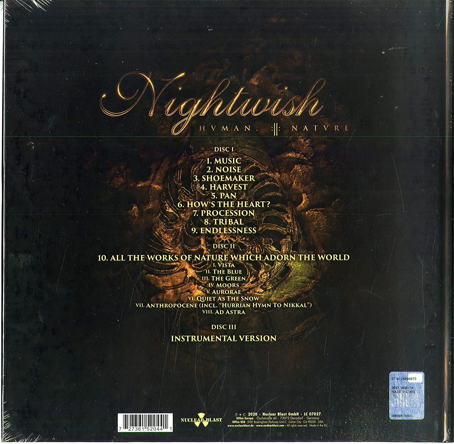 Nightwish: HUMAN. :II: NATURE. 3CD Earbook (48p booklet) incl. Bonus instrumental CD - Image 2