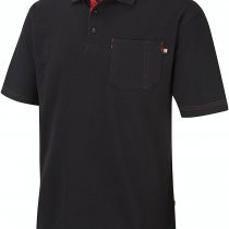 Lee Cooper LCTS011 Mens Work Safety Cotton Pique Polo Shirt Workwear Top, Black, Large