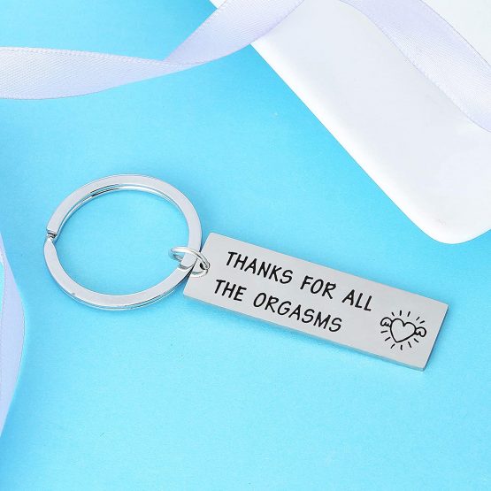 Boyfriend Gift Keyring Valentines Gift for Women Men Husband Gifts Girlfriend Gifts Anniversary Funny Couples Gifts Thanks for All The Orgasms (Thanks for All The Orgasms) - Image 4