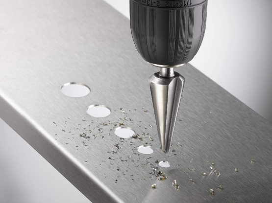kwb 525090 HSS Plate peeling drill set, 3-piece for stainless steel, cone drill infinitely variable for high-alloy steels - Image 3