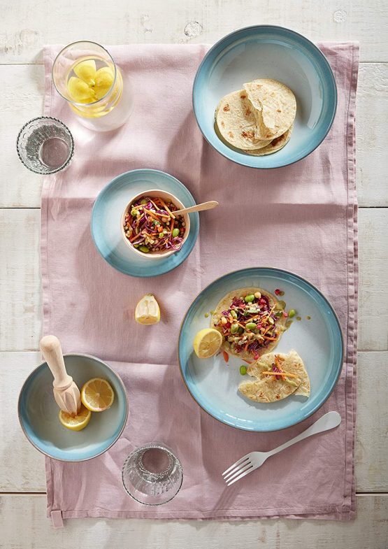 Denby 123048923 Azure Haze 4 Piece Small Coupe Plate Set - Image 3