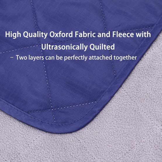 URPRO Waterproof Warm Fleece Outdoor Blanket Extra Large Lightweight Portable with Carry Bag for Stadium, Picnic, Camping, Beach, Dogs, Sofa - Image 4
