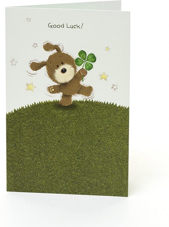UK Greetings Good Luck Card - Lots of Woof - Cute Dog Design, 244507-0-1