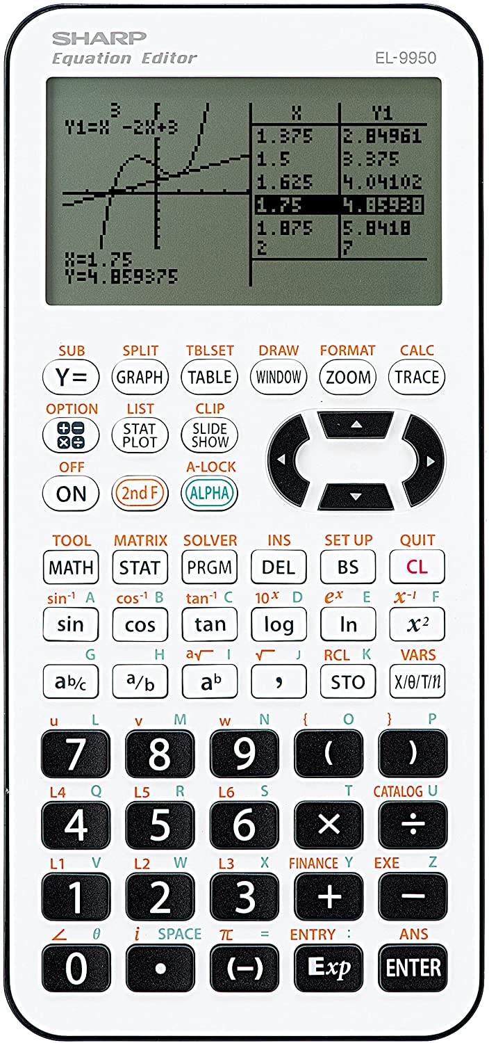 Sharp EL 9950, White/Black, Sharp EL-9950
