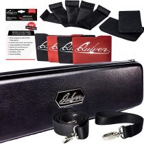 Quiver Time Black Quiver Collector Card Carrying Case - Card/Deck Storage Case with Wrist and Shoulder Strap, Dividers & Separators, Corner Pads + 100 Apollo Card Sleeves - Deck Box Bag Compatible
