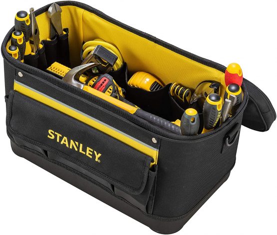 STANLEY 600 Denier Rigid Multi-Purpose Tool Bag, Pocket Storage Organiser for Tools and Small Parts, 16 Inch, 1-96-193 - Image 2