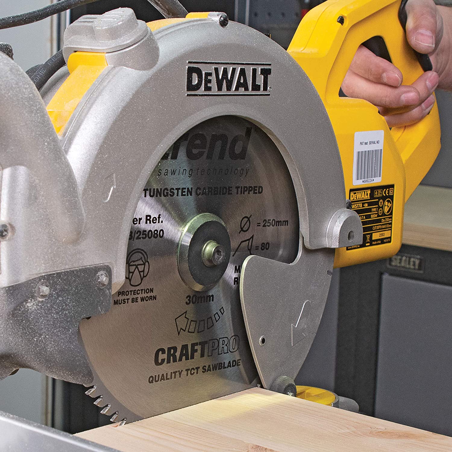 Trend Aluminium & Plastic Circular Saw Blade, 190mm Diameter, 30mm Bore, 60 Teeth, 2.8mm Kerf, -6° Hook, TCT - Image 4