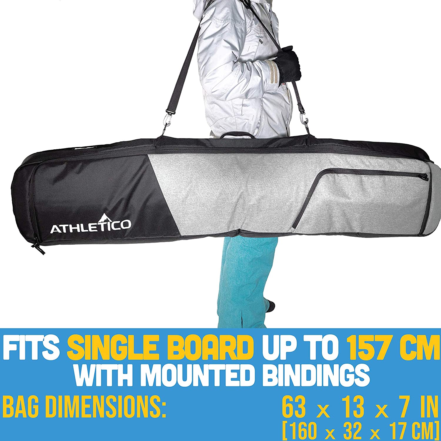 Athletico Peak Padded Snowboard Bag - Image 4