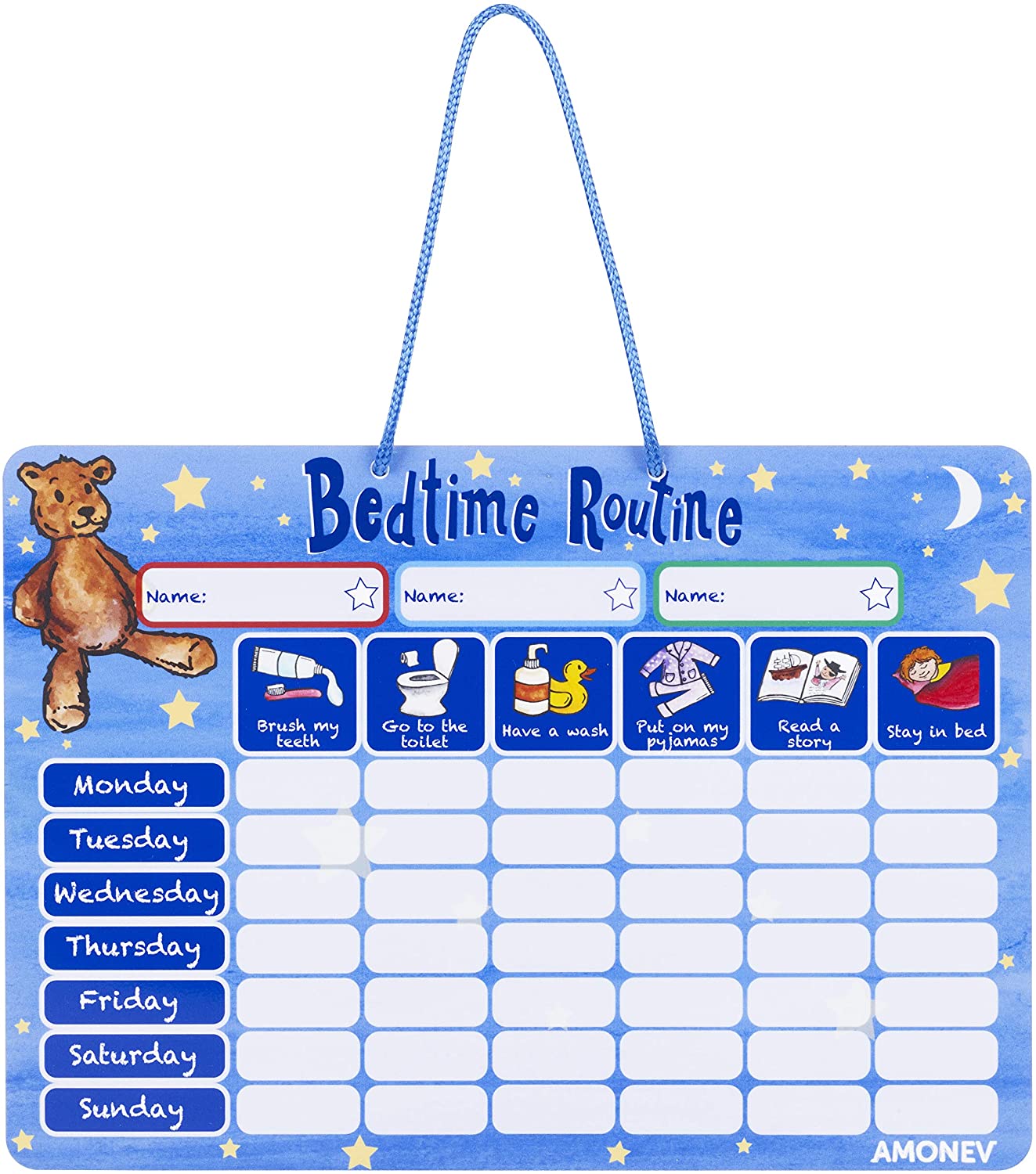 Bedtime Routine Chart For Kids