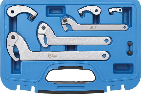 BGS 8542 | Hook Wrench Set | 35 - 120 mm | 8 pcs.