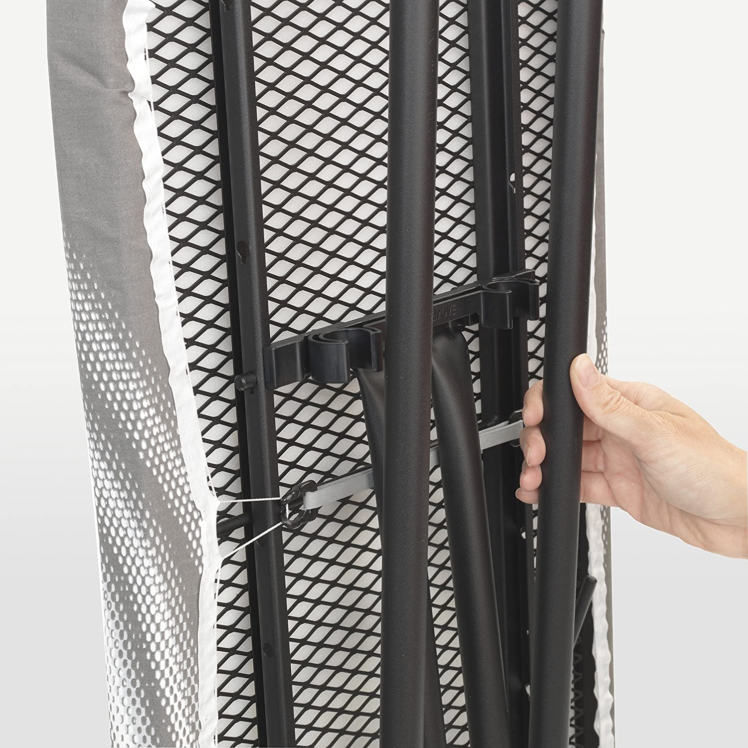 Brabantia, Ironing Board B, with Steam Iron Rest, Medium & Foldable, Adjustable Height, Non-Slip Feet Cotton Cover - Image 4