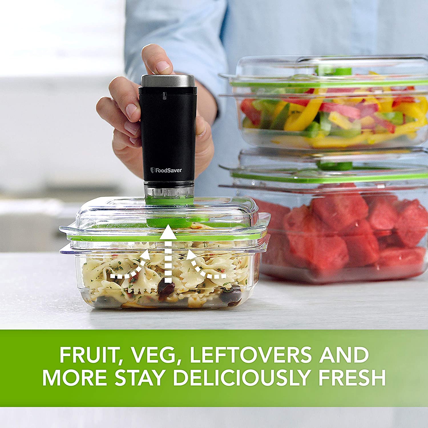 FoodSaver Handheld Cordless Food Vacuum Sealer Machine, Black/Silver - Image 4