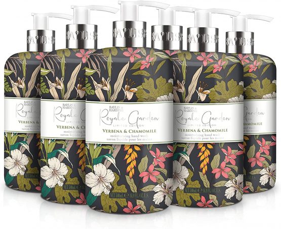 Baylis & Harding Royale Garden Verbena & Chamomile, 500 ml Hand Wash, Pack of 6