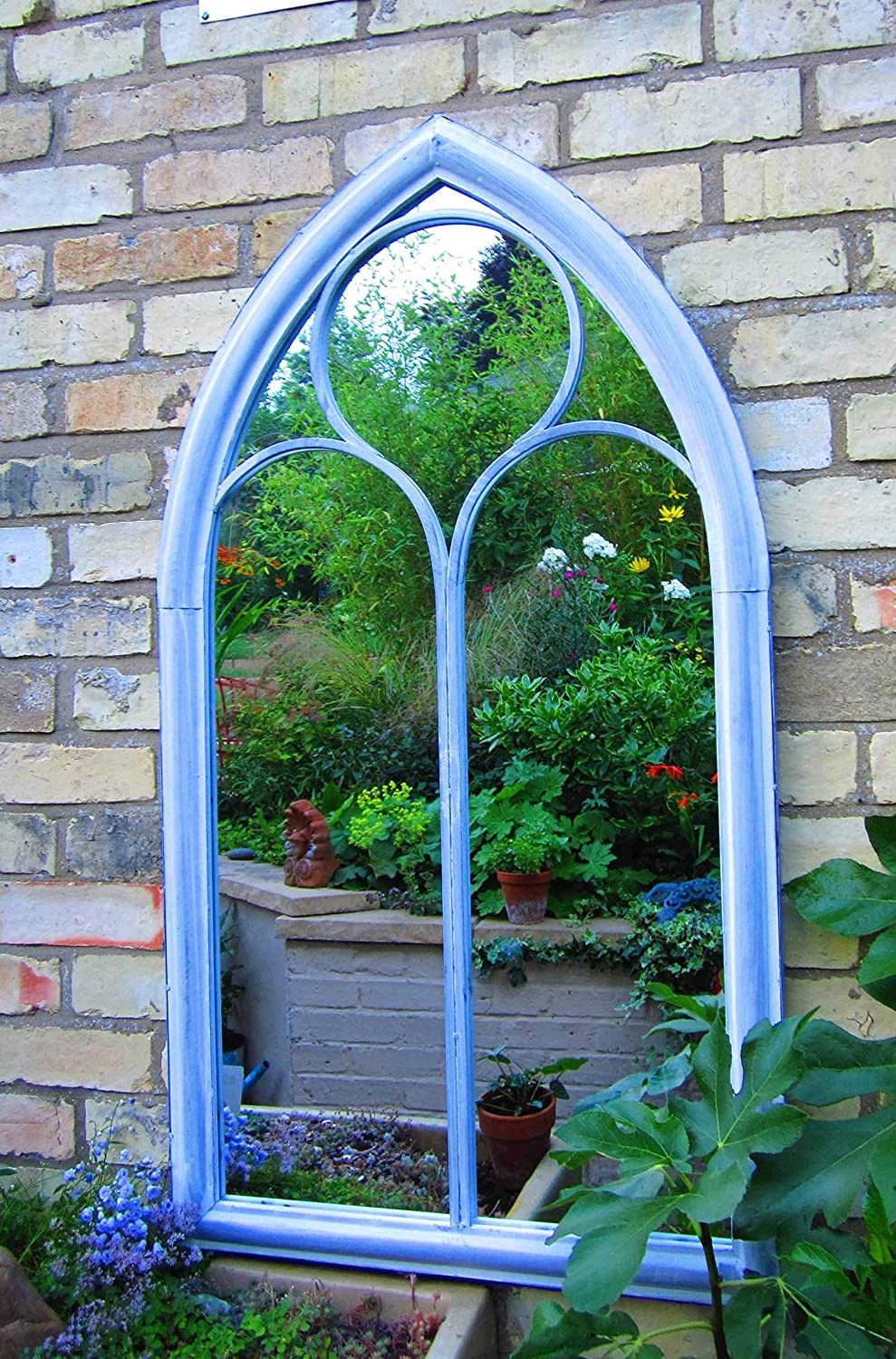 Fallen Fruits Church Mirror, Silver, 4.6L x 61W cm - Image 2