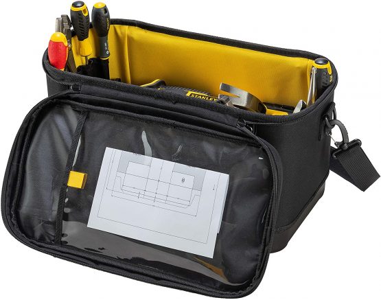 STANLEY 600 Denier Rigid Multi-Purpose Tool Bag, Pocket Storage Organiser for Tools and Small Parts, 16 Inch, 1-96-193 - Image 3