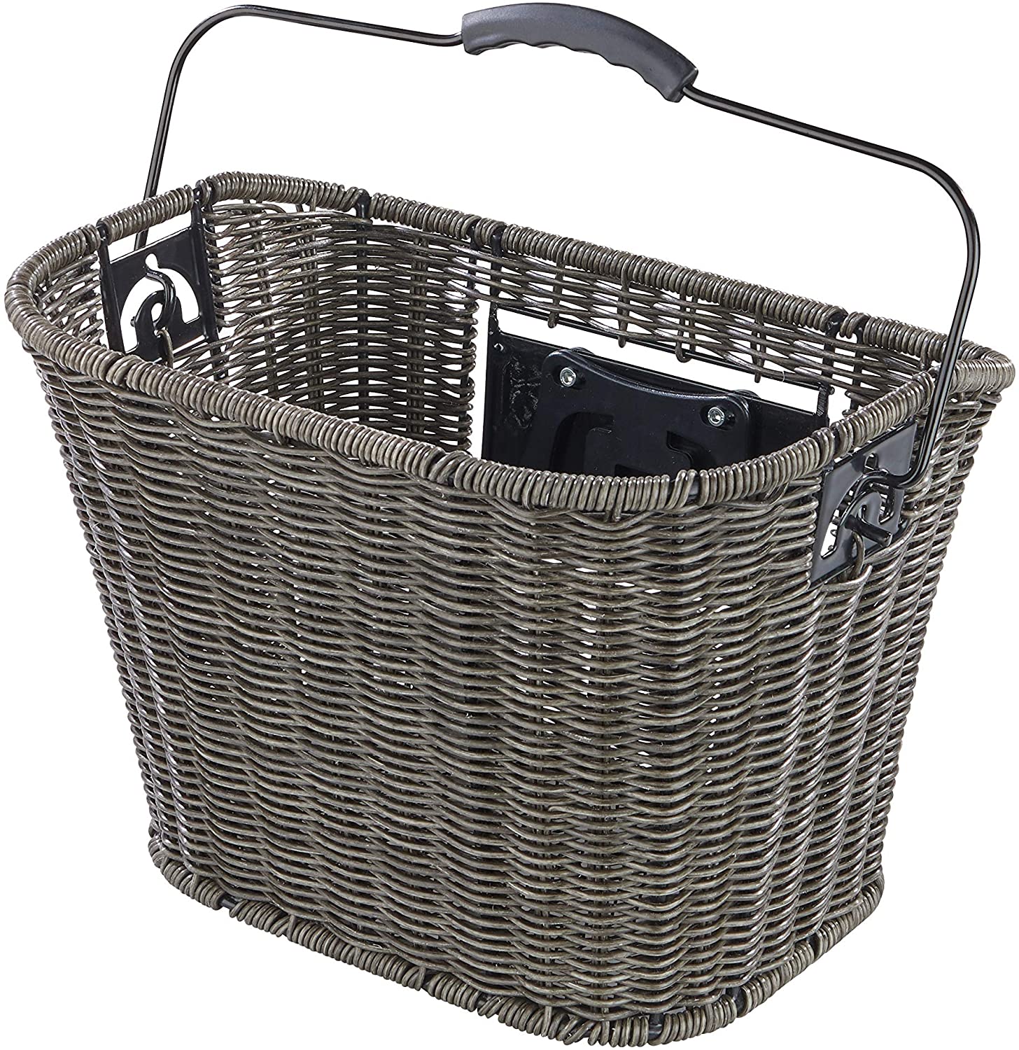 Büchel Unisex - Adult Bicycle Handlebar Basket - Grey, 35 x 25 x 26 cm