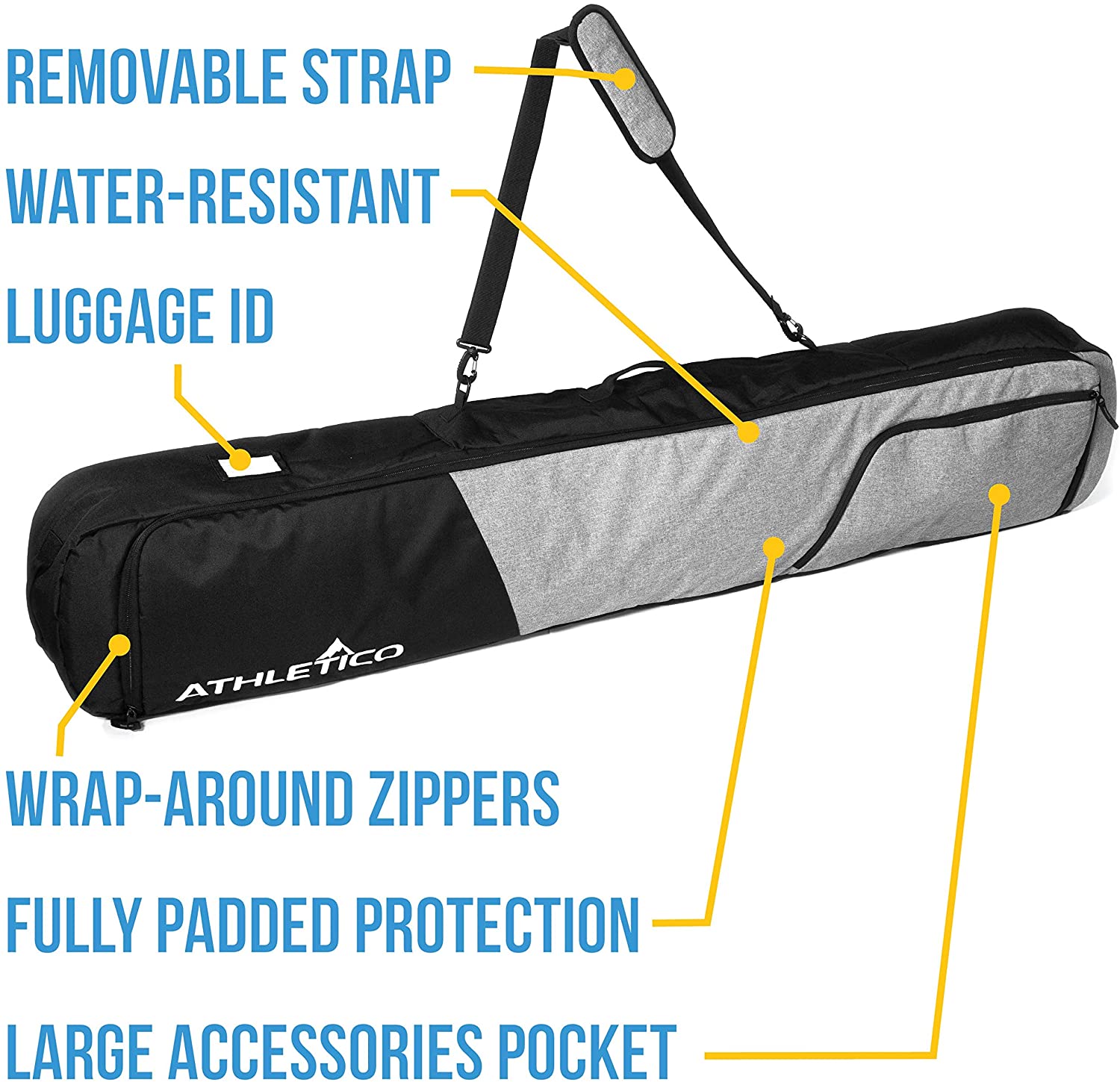Athletico Peak Padded Snowboard Bag - Image 2