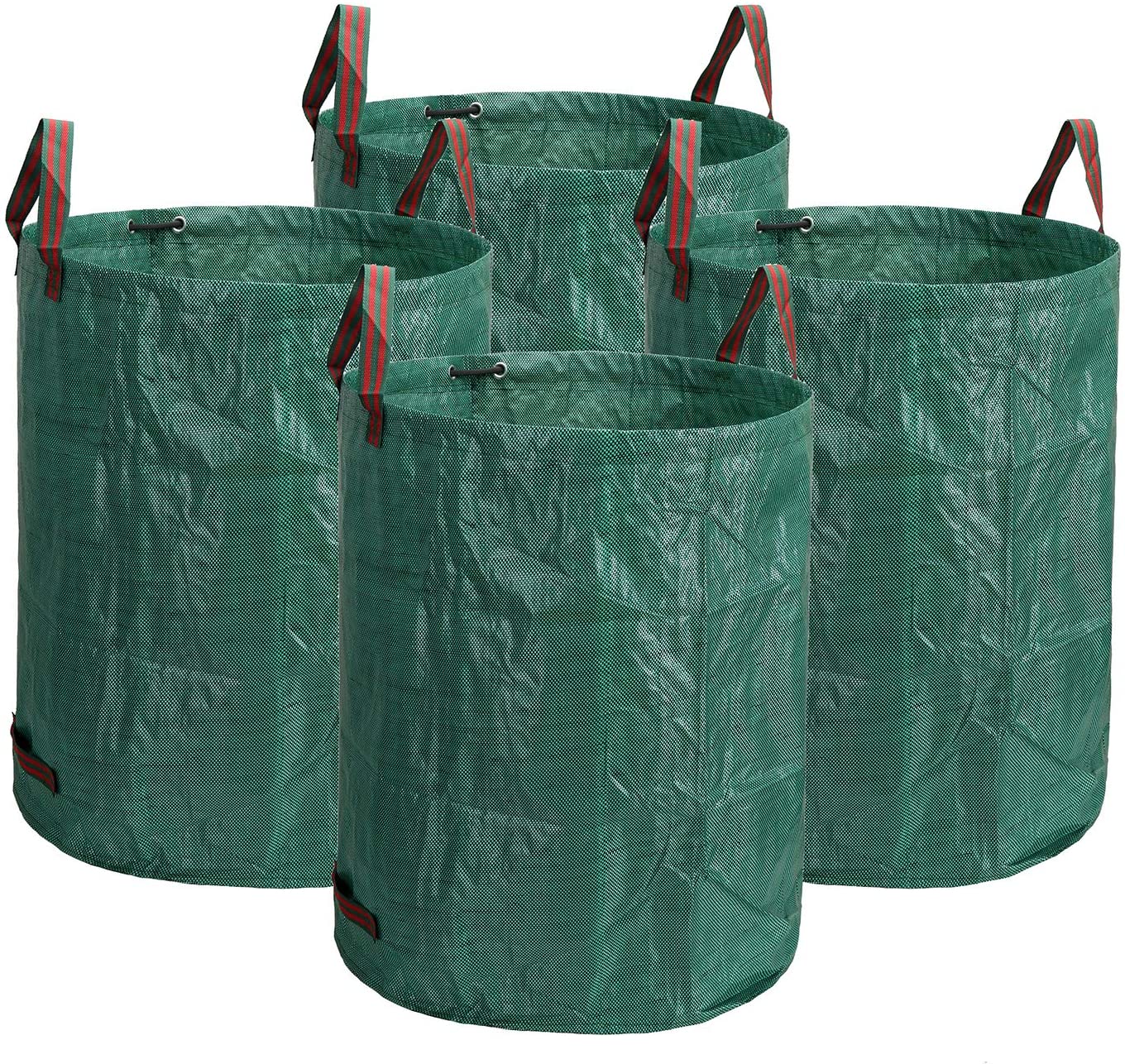 Lawei 4 Pack x 272L Garden Waste Bags Waterproof Heavy Duty Rubbish