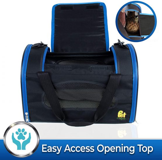Foldable Pet Carrier Waterproof, Collapsible Soft Pet Transport Bag for Cats and Small Dogs - Image 2