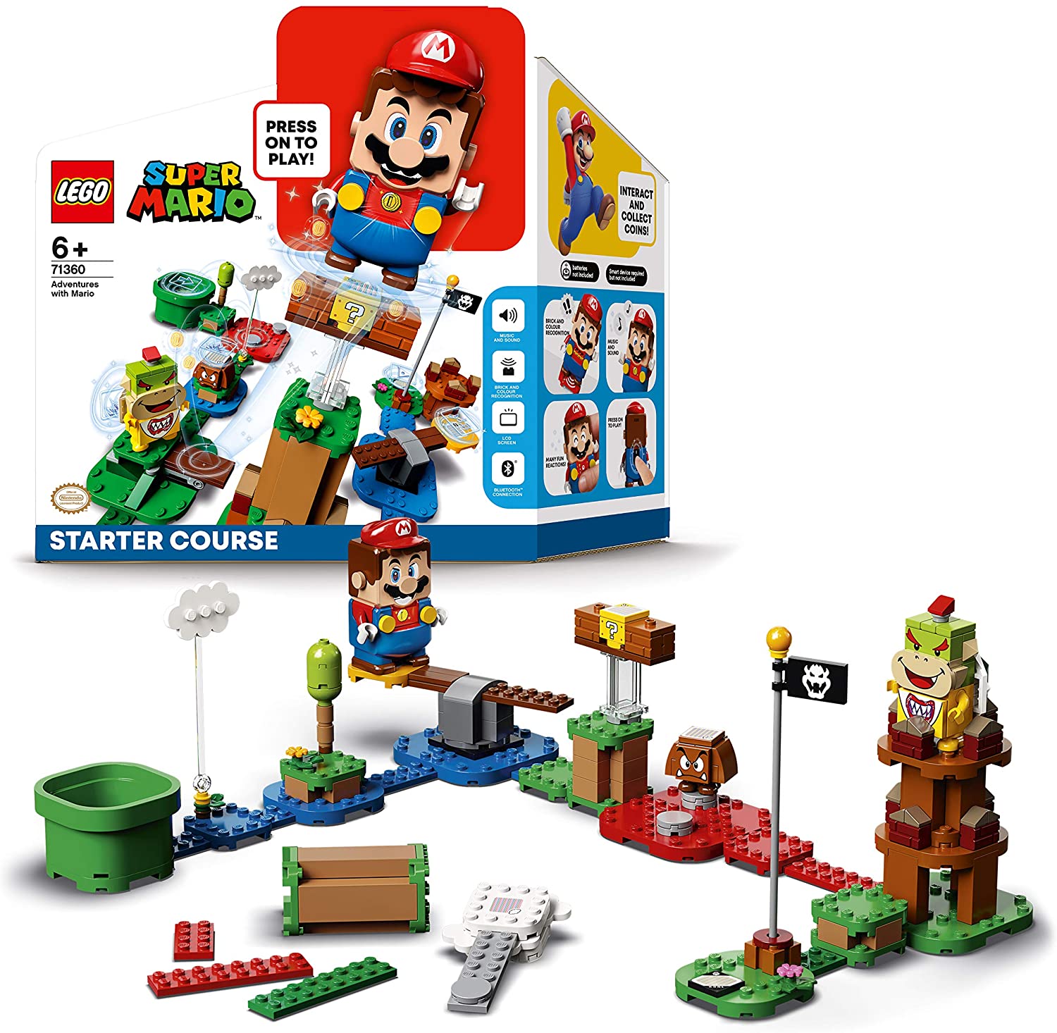 LEGO Super Mario Adventures with Mario Starter Course Set, Buildable Toy Game